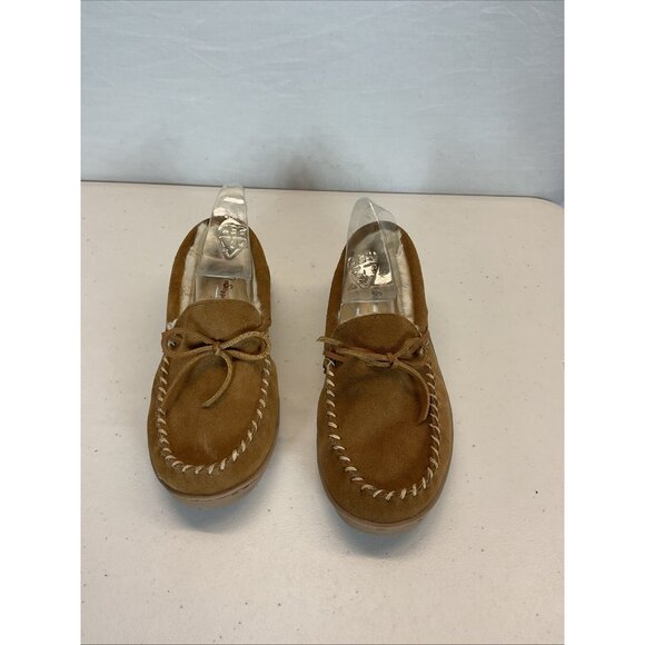 My Slippers  All Season Womens Leather Moccasin Slippers Size 8 Worn Once - Picture 2 of 11
